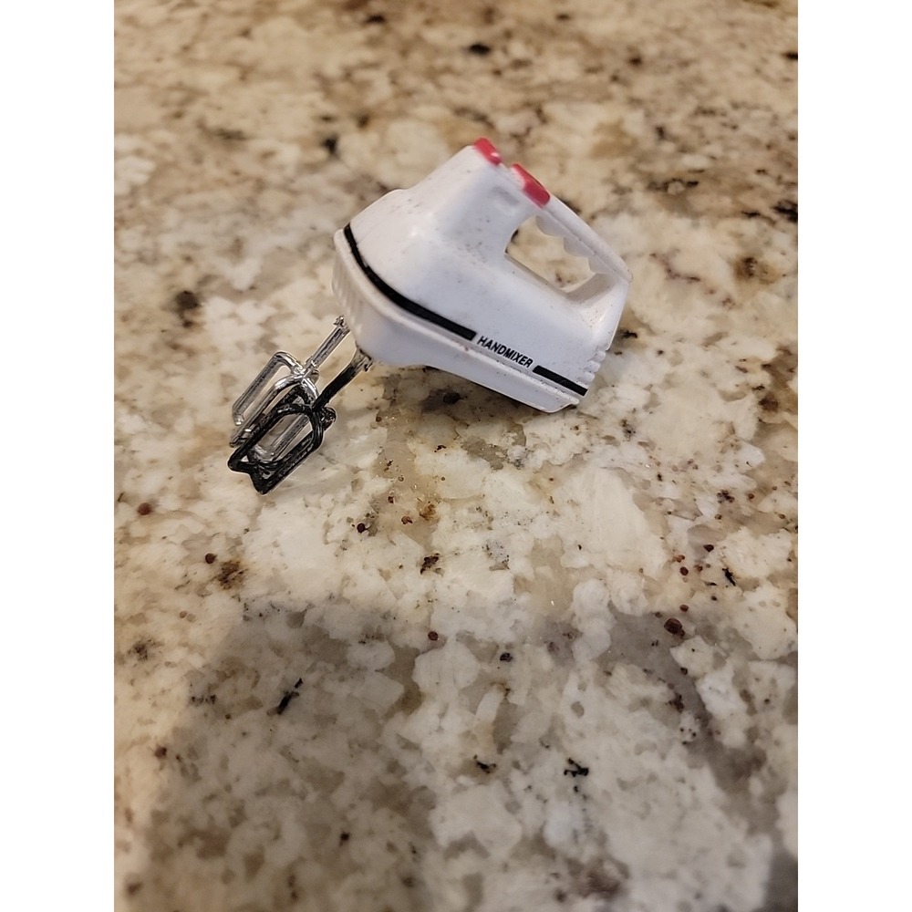 Vintage 1990s Acme Refrigerator Magnet Miniature Hand Mixer 2.5" Dollhouse